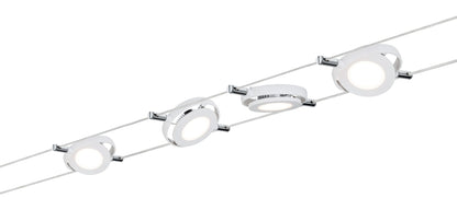 Paulmann Wire Systems DC LED Set RoundMac 4x4W Weiß matt 230V/12V DC 36VA Metall