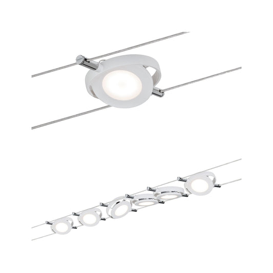 Paulmann Wire Systems DC LED Set RoundMac 6x4W Weiß matt 230V/12V DC 36VA Metall