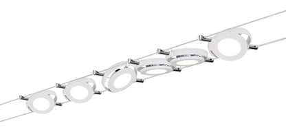 Paulmann Wire Systems DC LED Set RoundMac 6x4W Weiß matt 230V/12V DC 36VA Metall