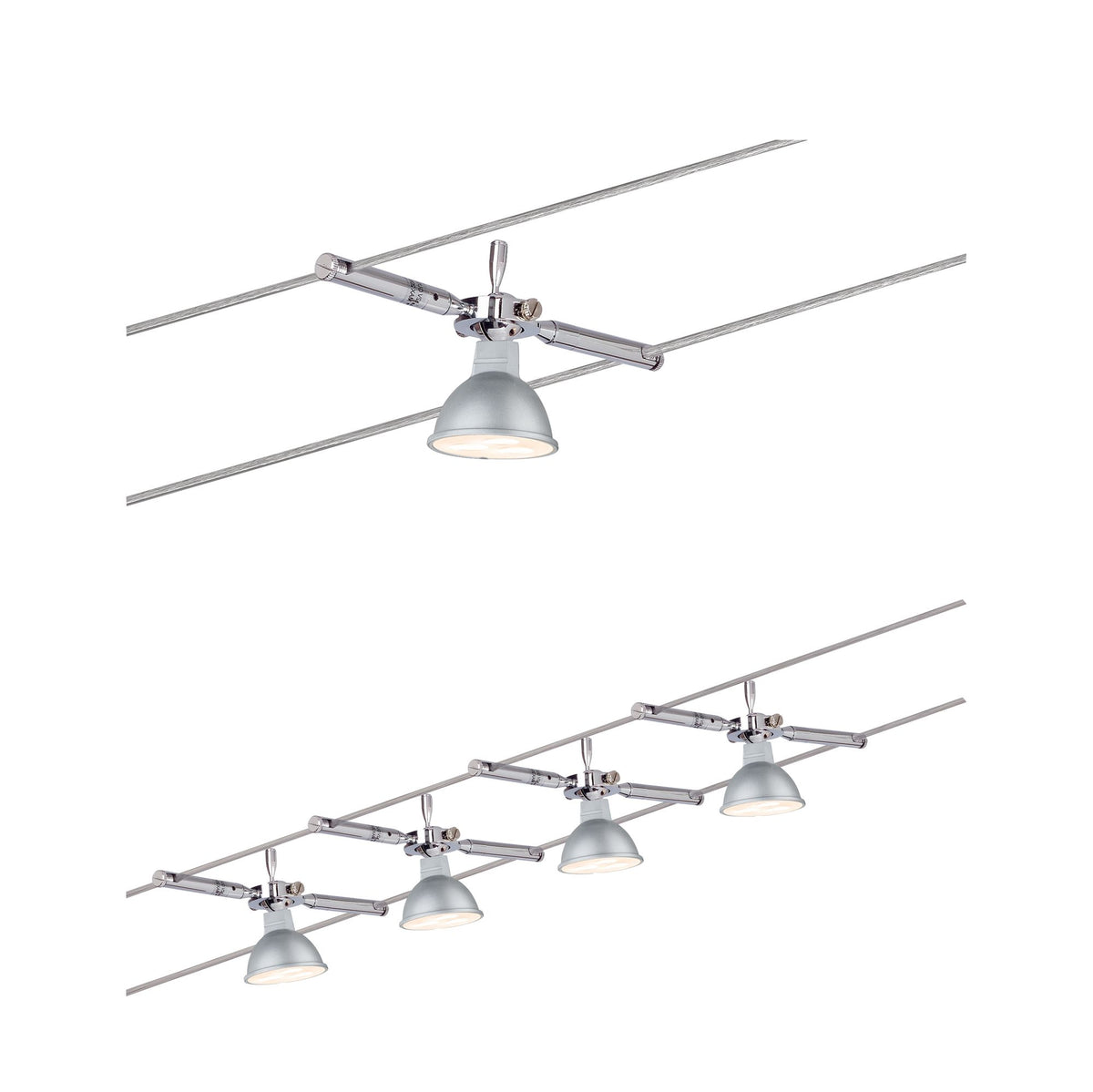 Paulmann Wire System TogoLED 4x4W GU5,3 Chrom 230/12V 80VA Metall