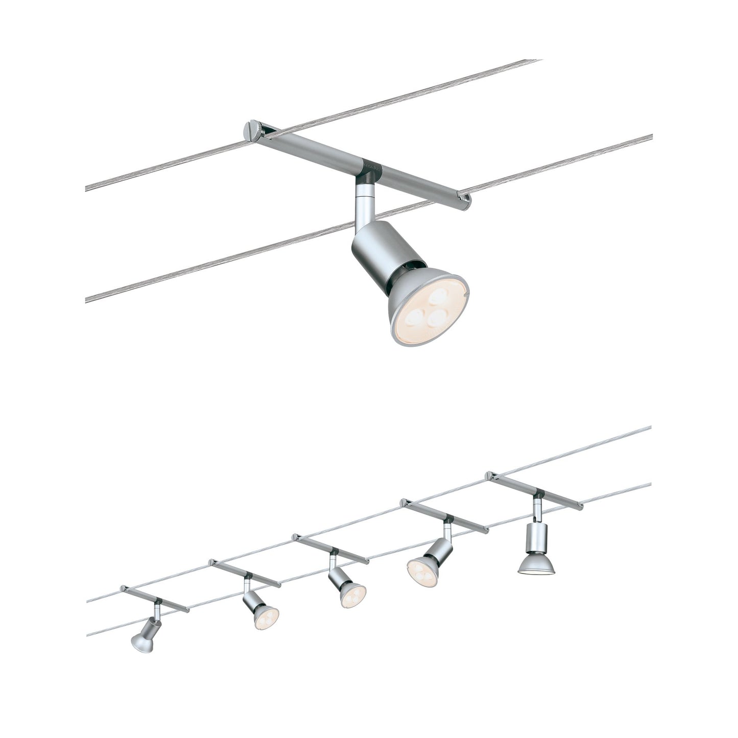Paulmann Wire System Spice SaltLED 5x4W GU5,3 Chrom matt 230/12V 80VA Metall