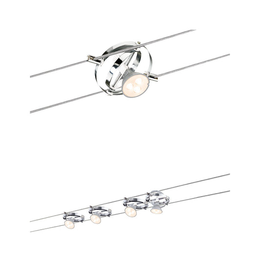 Paulmann Wire System Cardan LED 4x4W GU5,3 Chrom/Weiß 230/12V 80VA Metall