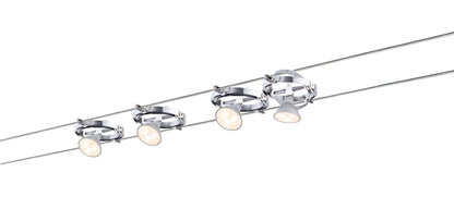 Paulmann Wire System Cardan LED 4x4W GU5,3 Chrom/Weiß 230/12V 80VA Metall