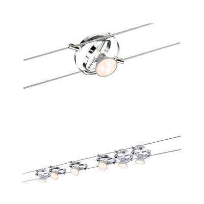 Paulmann Wire System Cardan LED 6x4W GU5,3 Chrom/Weiß 230/12V 80VA Metall