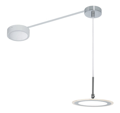 Paulmann OLED Bell Pendelsystem Set 1x1,2W Chrom/Weiß 10VA Metall/Kunststoff