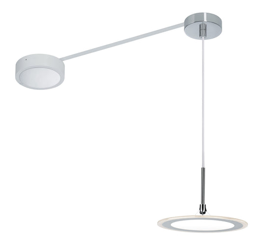 Paulmann OLED Bell Pendelsystem Set 1x1,2W Chrom/Weiß 10VA Metall/Kunststoff