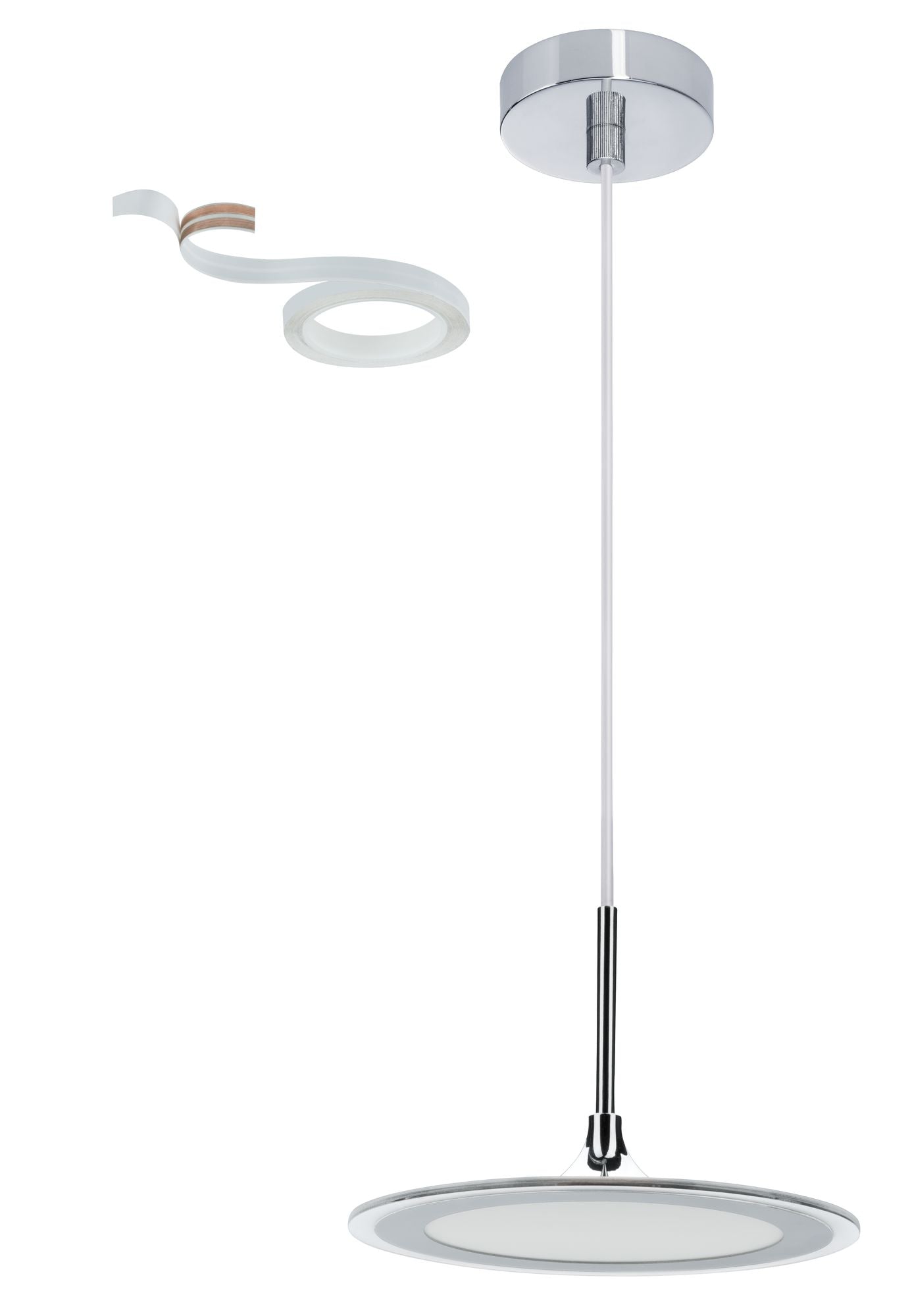 Paulmann OLED Bell Pendelsystem Ergänzung 1x1,2W Chrom/Weiß 12V DC Metall/Kunststoff