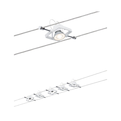 Paulmann WireSystem Set MacII max 5x10W GU5,3 Weiß 230/12V 60VA Metall