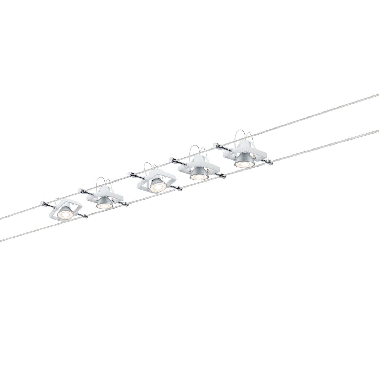 Paulmann WireSystem Set MacII max 5x10W GU5,3 Weiß 230/12V 60VA Metall