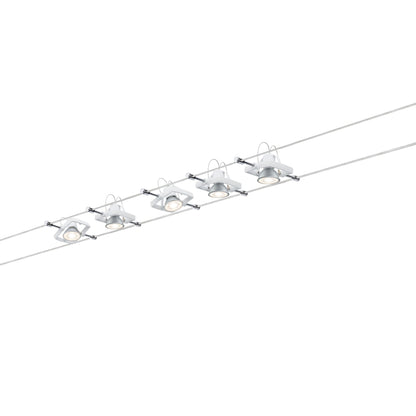 Paulmann WireSystem Set MacII max 5x10W GU5,3 Weiß 230/12V 60VA Metall