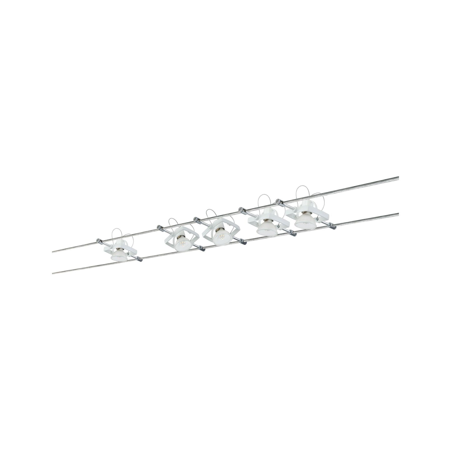 Paulmann WireSystem Set MacII max 5x10W GU5,3 Weiß 230/12V 60VA Metall