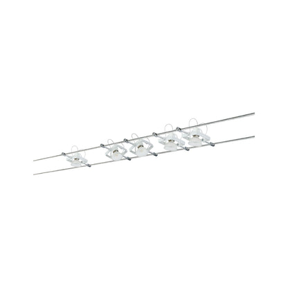 Paulmann WireSystem Set MacII max 5x10W GU5,3 Weiß 230/12V 60VA Metall