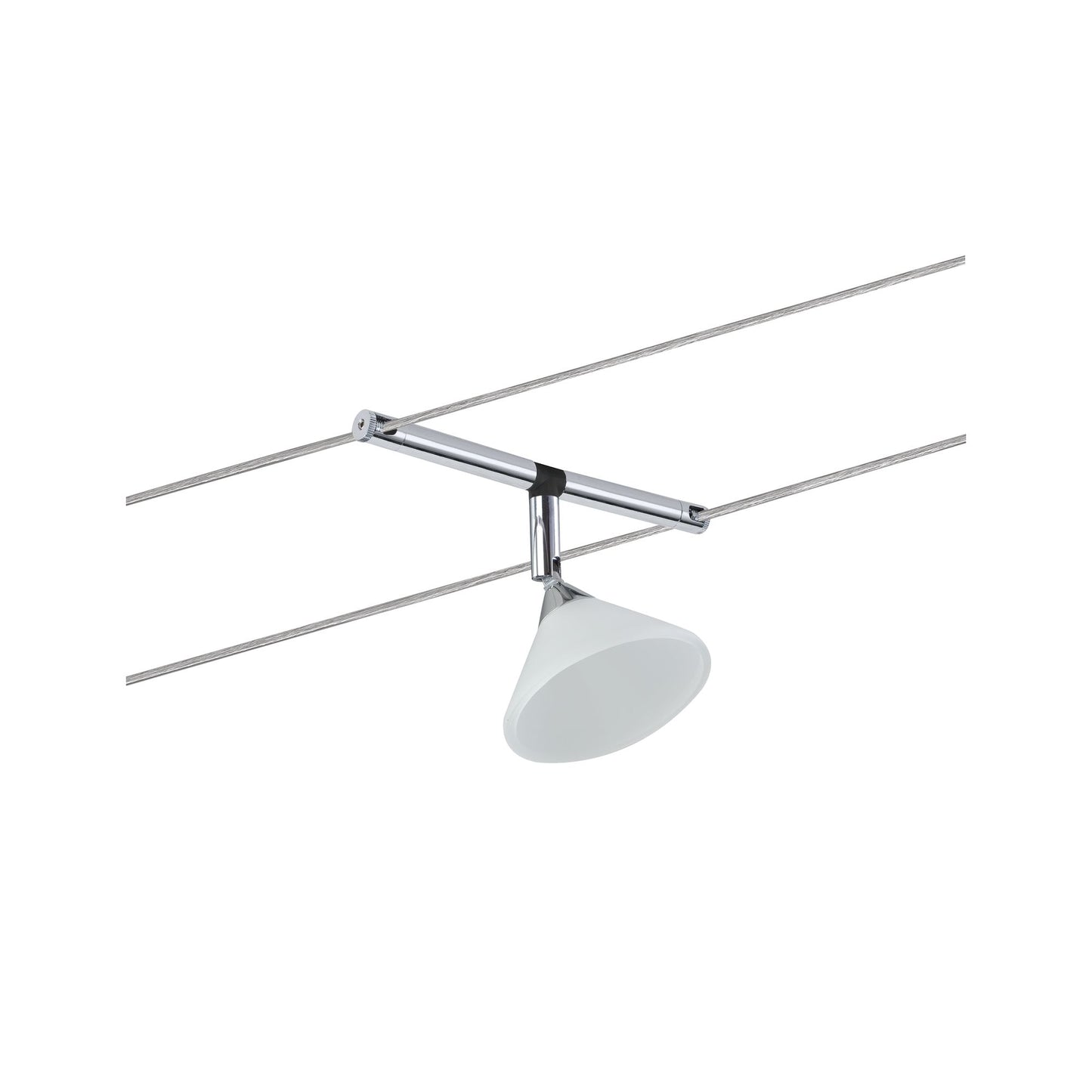 Paulmann WireSystem Spot Colmar max 1x10W GU4 Chrom/Satin 12V Metall/Glas