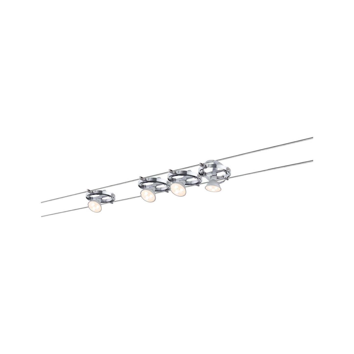 Paulmann WireSystem Cardan max 4x10W GU5,3 Chrom matt/Chrom 230/12V 80VA Metall