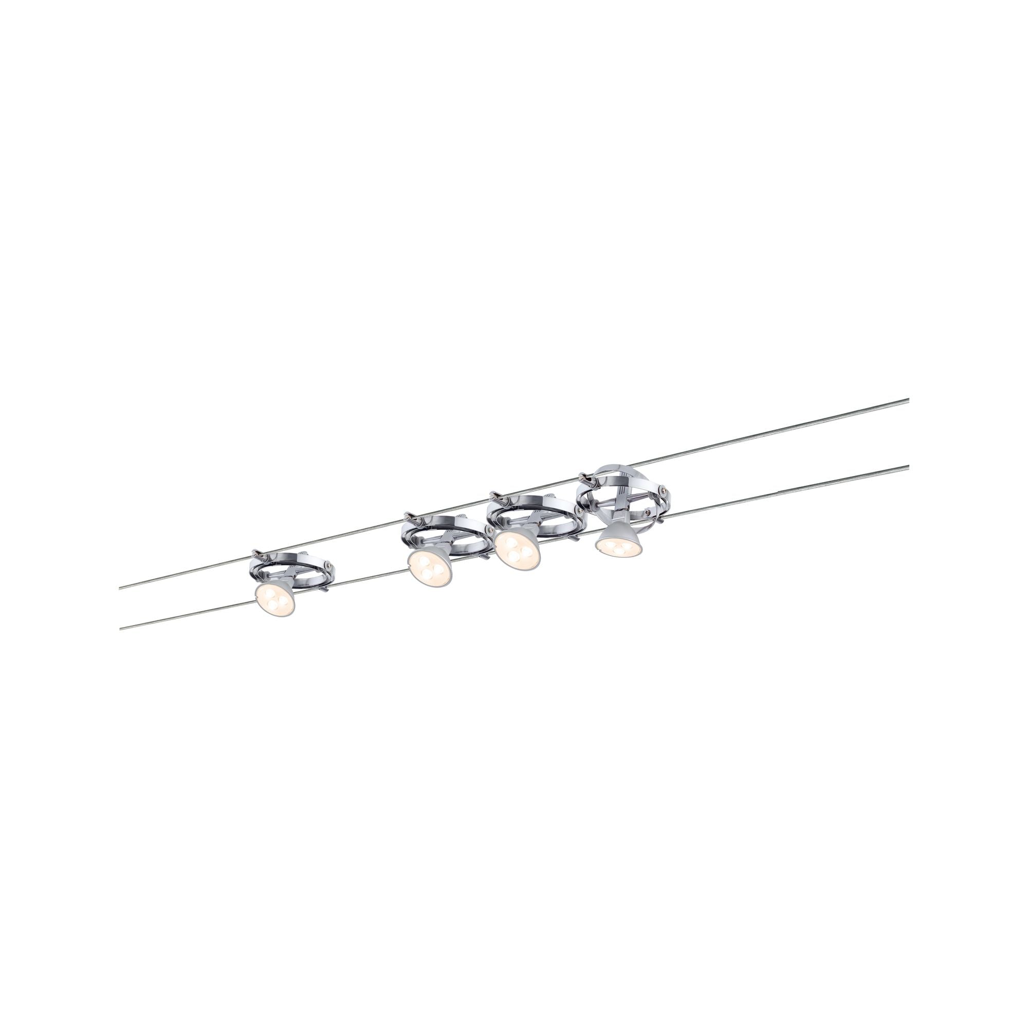 Paulmann WireSystem Cardan max 4x10W GU5,3 Chrom matt/Chrom 230/12V 80VA Metall