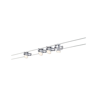 Paulmann WireSystem Cardan max 4x10W GU5,3 Chrom matt/Chrom 230/12V 80VA Metall