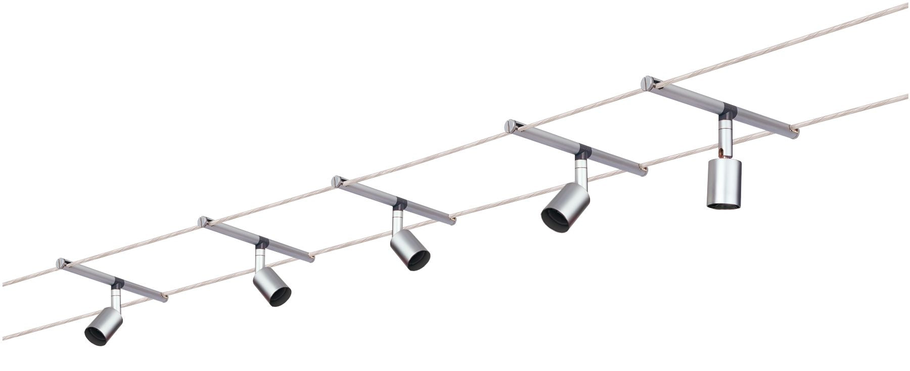 Paulmann WireSystem Spice Salt max 5x10W GU5,3 Chrom matt 230/12V 80VA Metall
