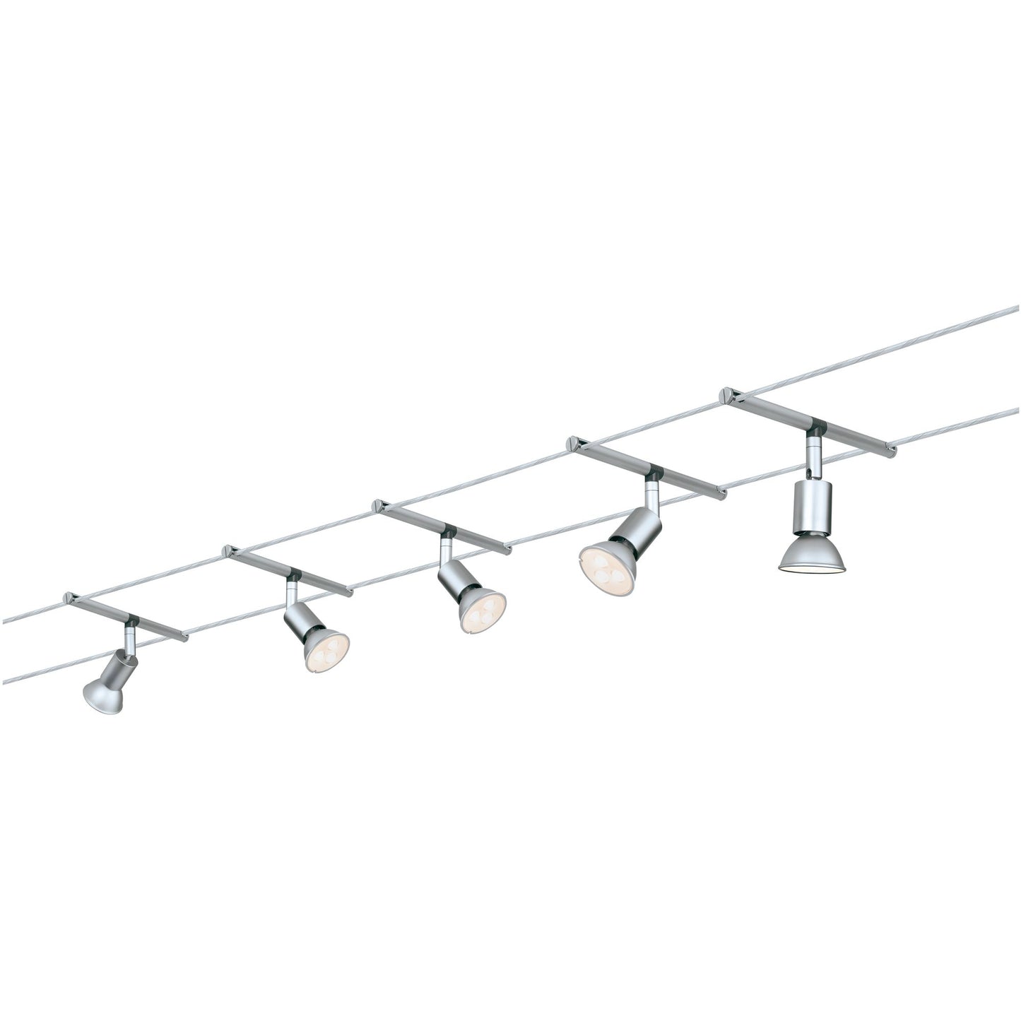 Paulmann WireSystem Spice Salt max 5x10W GU5,3 Chrom matt 230/12V 80VA Metall