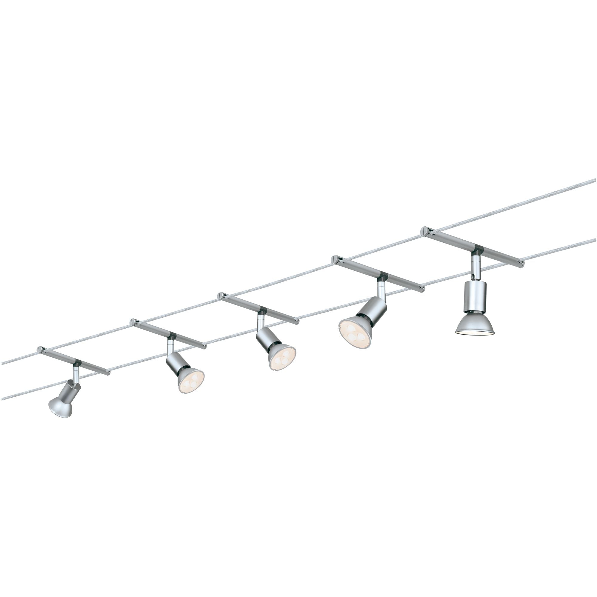 Paulmann WireSystem Spice Salt max 5x10W GU5,3 Chrom matt 230/12V 80VA Metall