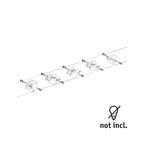 Paulmann Seilsystem TECH Weiß mit 5 Spots ohne Leuchtmittel, max. 10W GU5,3