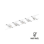 Paulmann Seilsystem TECH Weiß mit 5 Spots ohne Leuchtmittel, max. 10W GU5,3
