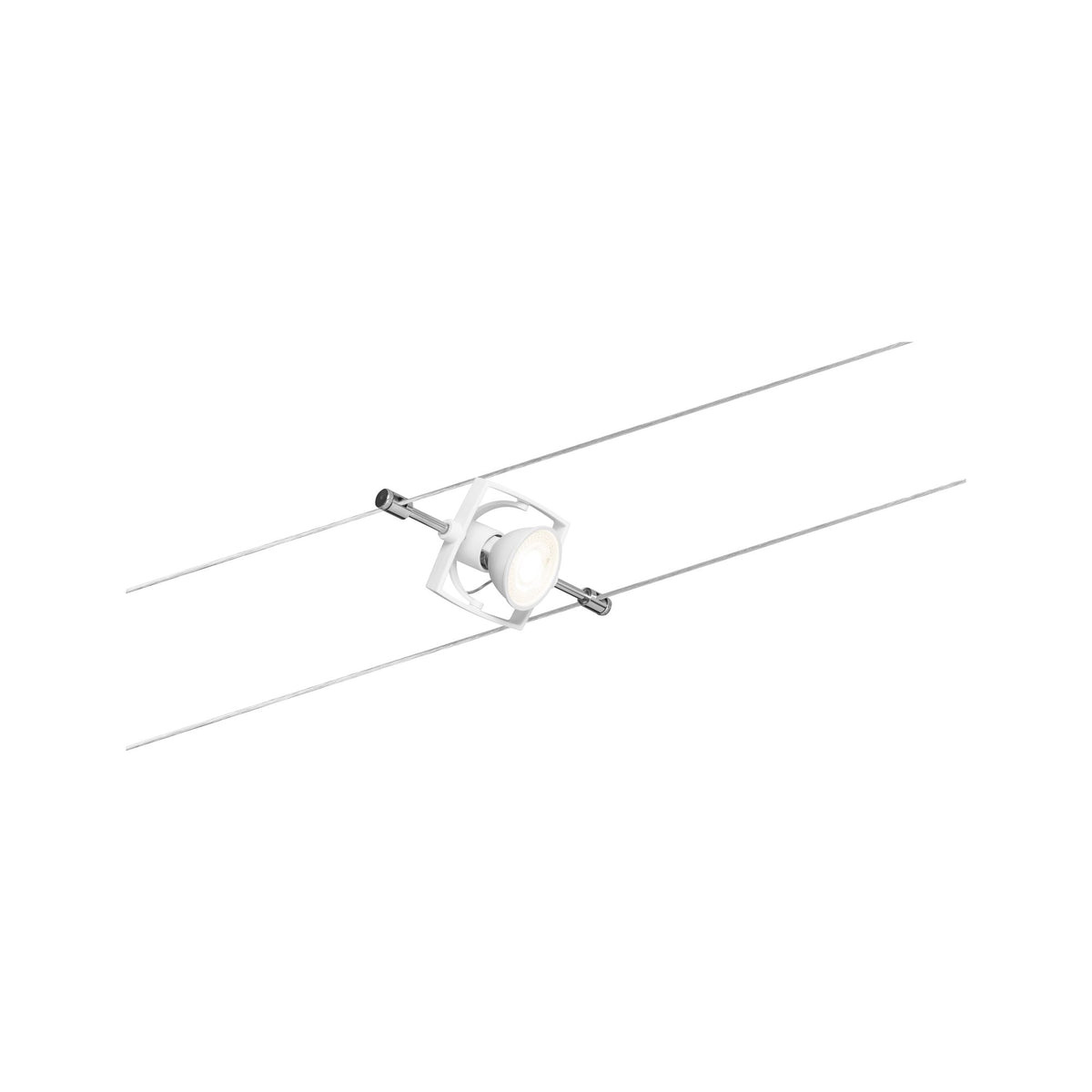 Paulmann Seilsystem TECH Weiß mit 5 Spots ohne Leuchtmittel, max. 10W GU5,3