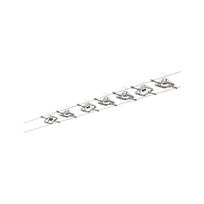 Paulmann Wire System Set MacII max 7x10W GU5,3 Nickel 230/12V 80VA Metall/Kunststoff