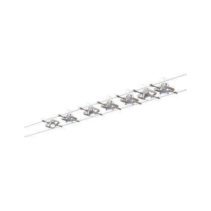 Paulmann Wire System Set MacII max 7x10W GU5,3 Nickel 230/12V 80VA Metall/Kunststoff