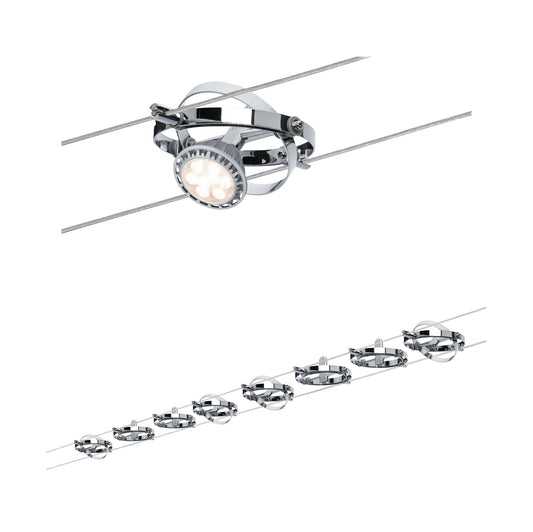 Paulmann Wire System Cardan max 8x10W GU5,3 Chrom matt/Chrom 230/12V 80VA Metall