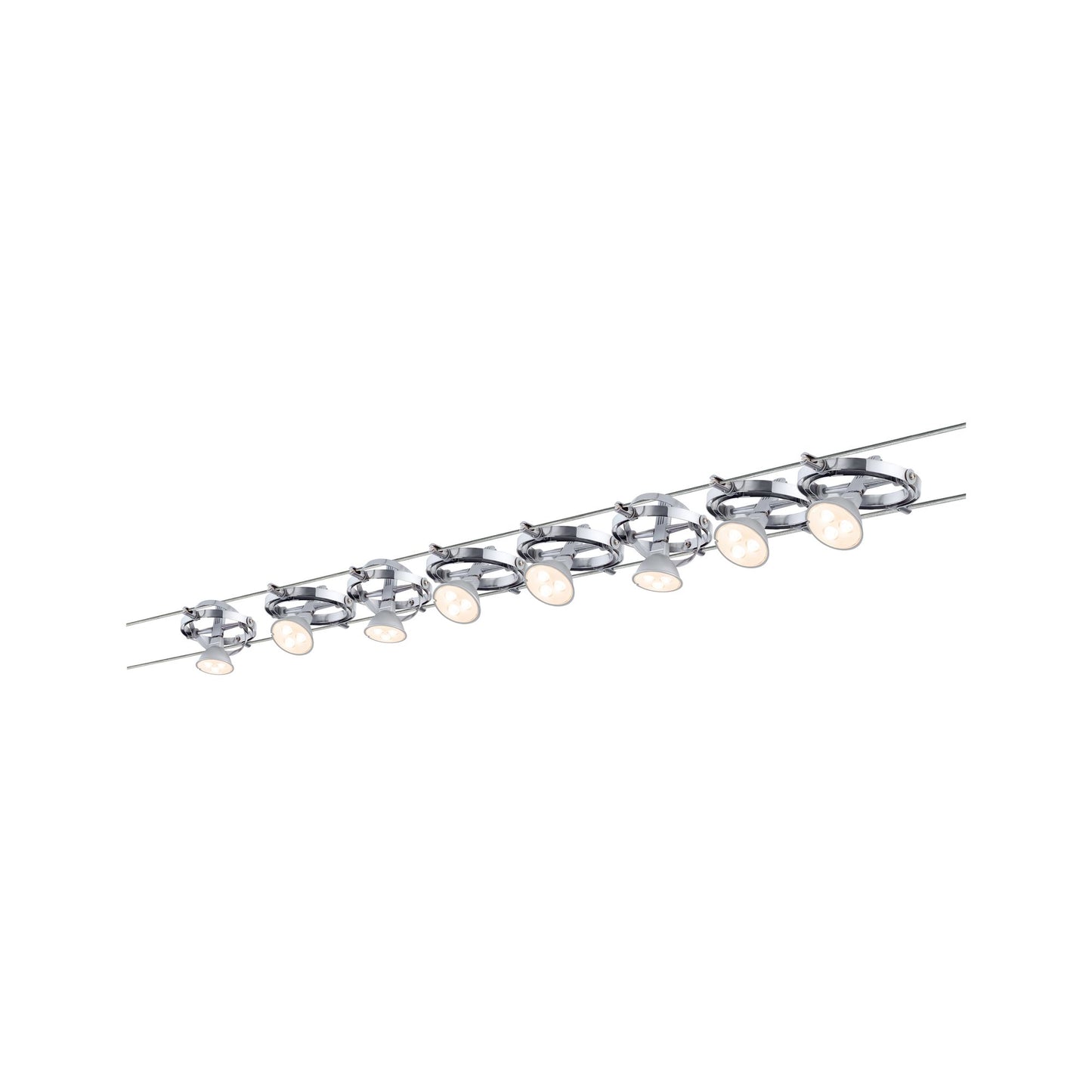 Paulmann Wire System Cardan max 8x10W GU5,3 Chrom matt/Chrom 230/12V 80VA Metall