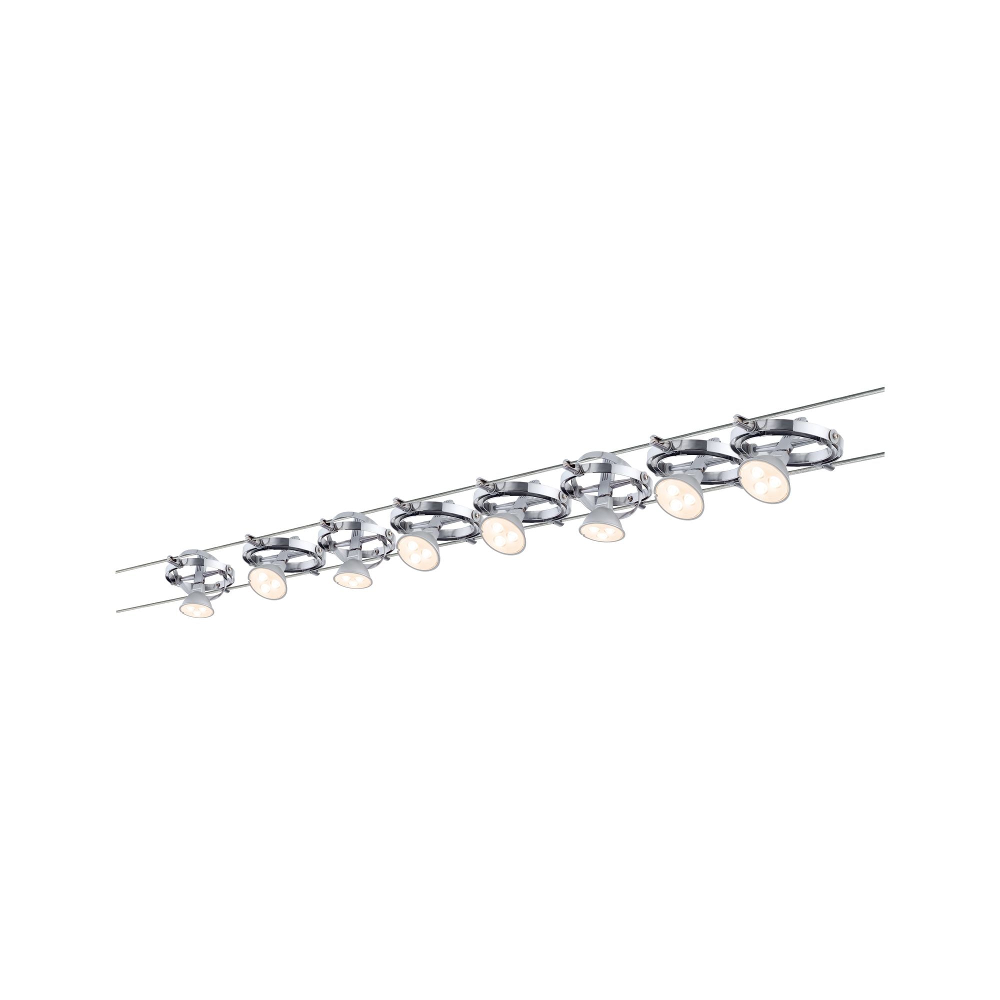 Paulmann Wire System Cardan max 8x10W GU5,3 Chrom matt/Chrom 230/12V 80VA Metall