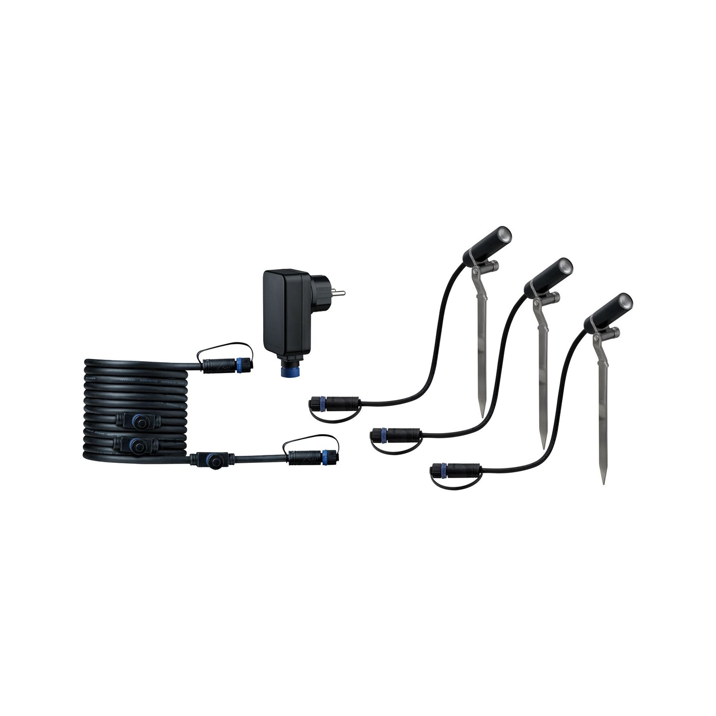 Paulmann Outdoor Plug & Shine Spot Plantini Basis Set 3000K 3x2,5W 24V 40° Anthrazit Alu
