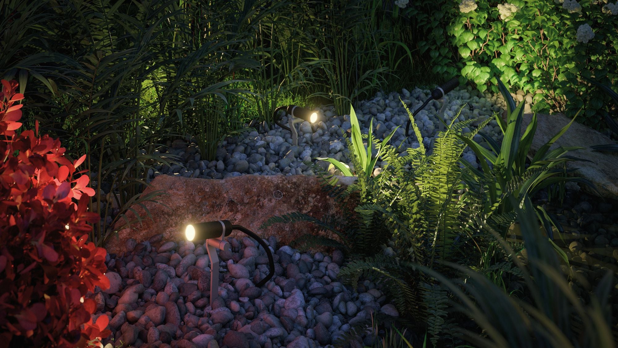 Paulmann Outdoor Plug & Shine Spot Plantini Erg. Set 4000K 3x2,5W 24V 40° Anthrazit Alu