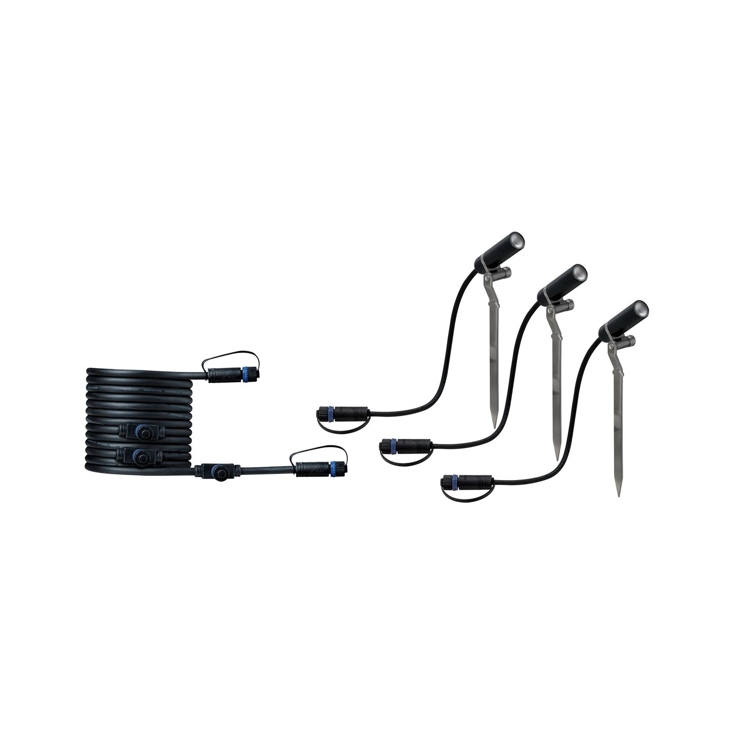 Paulmann Outdoor Plug & Shine Spot Plantini Erg. Set 4000K 3x2,5W 24V 40° Anthrazit Alu