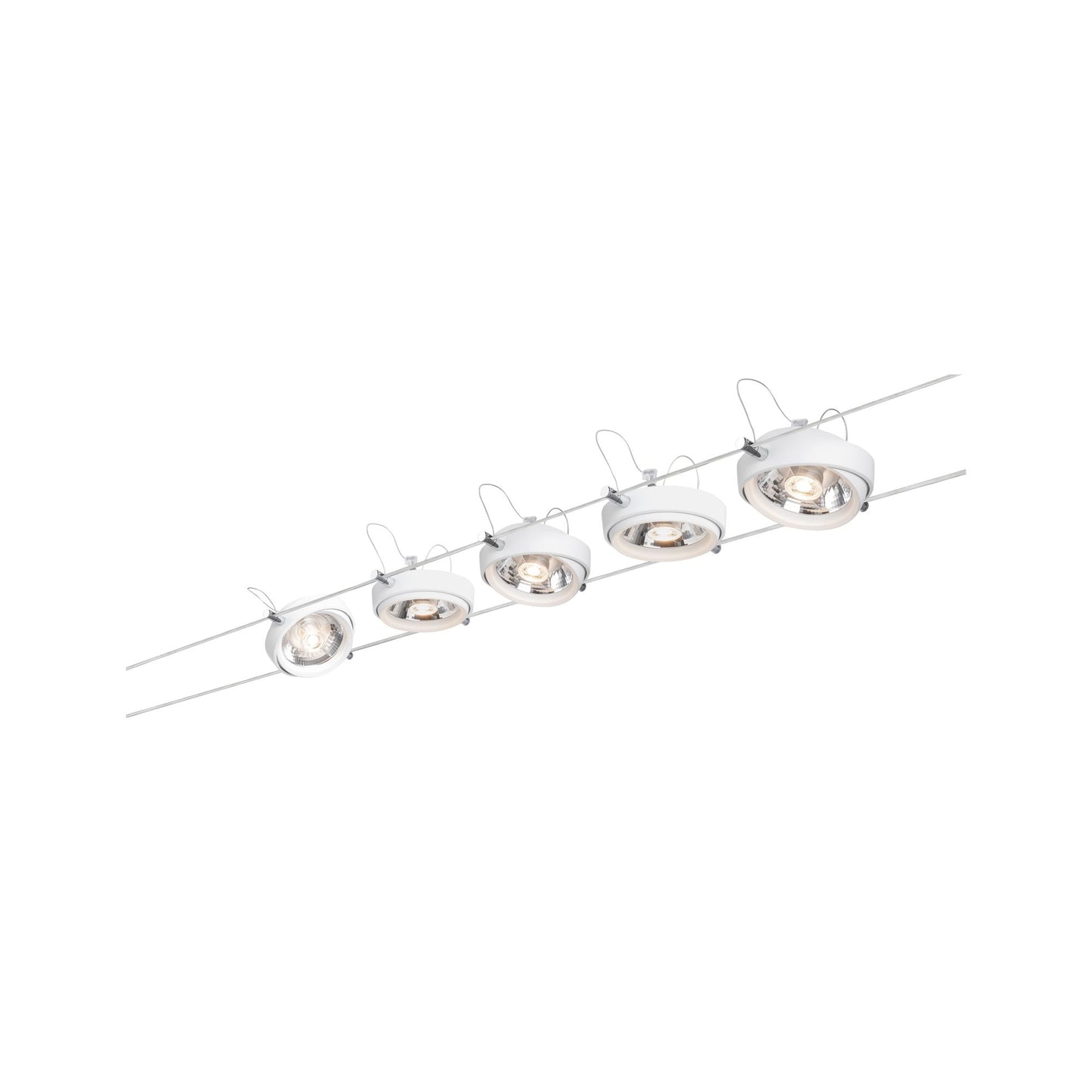Paulmann WireSystem Powerline II 5x8W G53 Weiß 230/12V 80VA Metall/Kunststoff