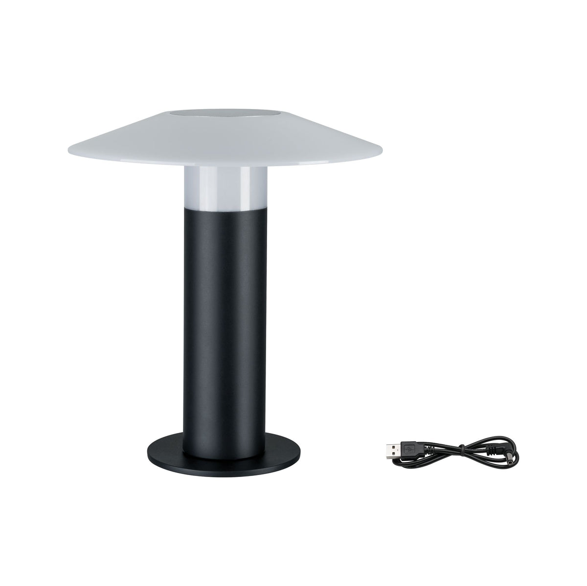 Paulmann Outdoor Mobile Portino IP44 390lm 3000K 3,5W 360° dunkel Grau Kunststoff/Acryl