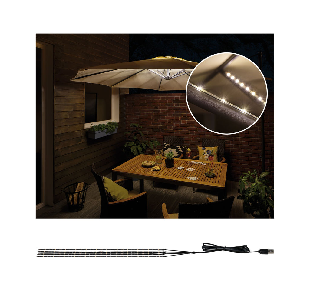 Paulmann Outdoor Mobile Parasol light 3000K 4x0,4m