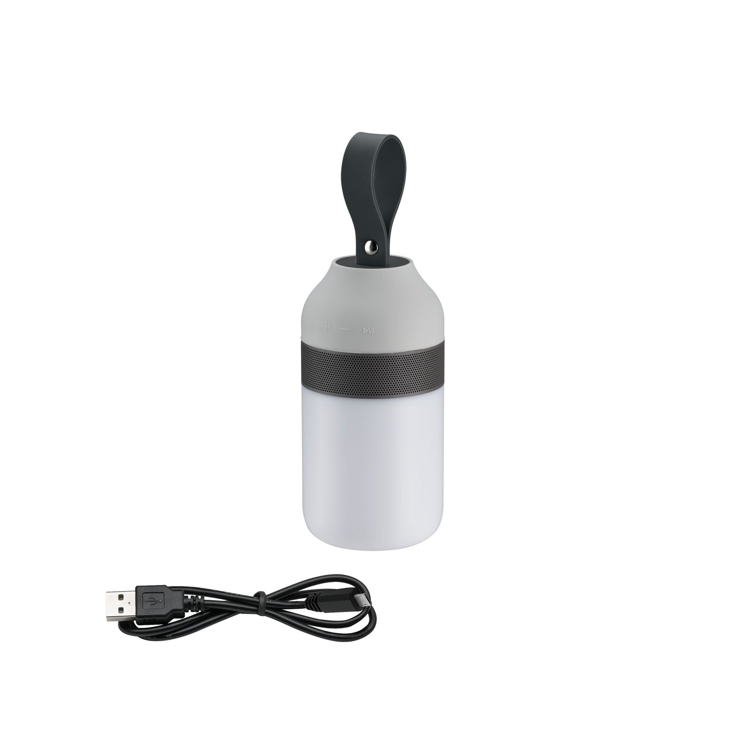 Paulmann Outdoor Mobile Tischleuchte Clutch Sound IP44 3000K 1,5W 5V USB dim. Lautsprecher