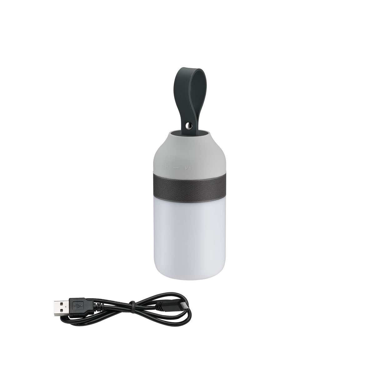 Paulmann Outdoor Mobile Tischleuchte Clutch Sound IP44 3000K 1,5W 5V USB dim. Lautsprecher