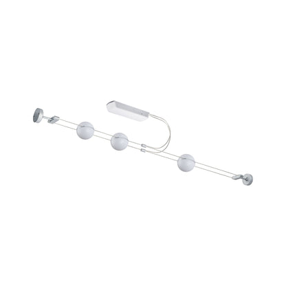 Paulmann Wiresystem 2Line Set Tom 3x3,6W Weiß/ Chrom matt 230/24V DC Kunststoff/Metall