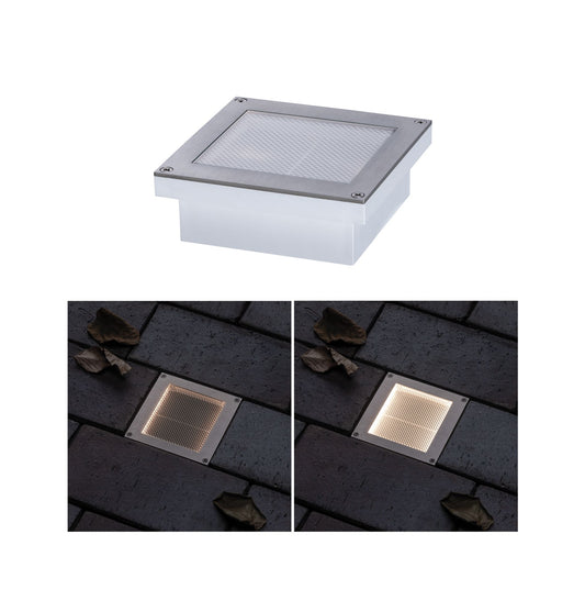Paulmann Solar LED Bodeneinbauleuchte Aron 10x10 cm 12lm mit Bewegungsmelder