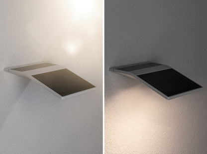 Paulmann Outdoor Solar Wandleuchte Yoko Weiß mit Bewegungsmelder 3000K