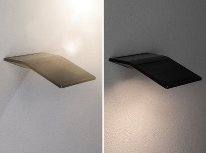 Paulmann Outdoor Solar Wandleuchte Yoko Anthrazit mit Bewegungsmelder 3000K