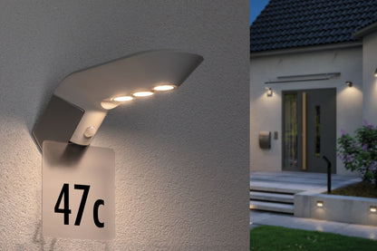 Paulmann Outdoor Solar Wandleuchte Soley IP44 3000K 100lm Bewegungsmelder Weiß