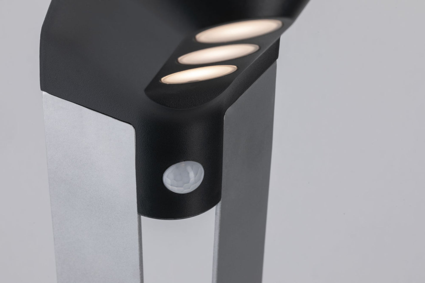 Paulmann Outdoor Solar Pollerleuchte Soley 3000K Anthrazit mit Bewegungsmelder