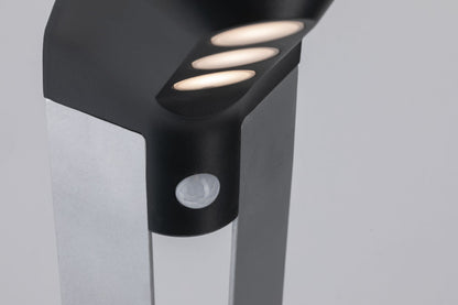 Paulmann Outdoor Solar Pollerleuchte Soley 3000K Anthrazit mit Bewegungsmelder