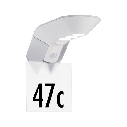 Paulmann Hausnummer für Outdoor Solar Wandleuchte Soley Zubehör Metall Weiß