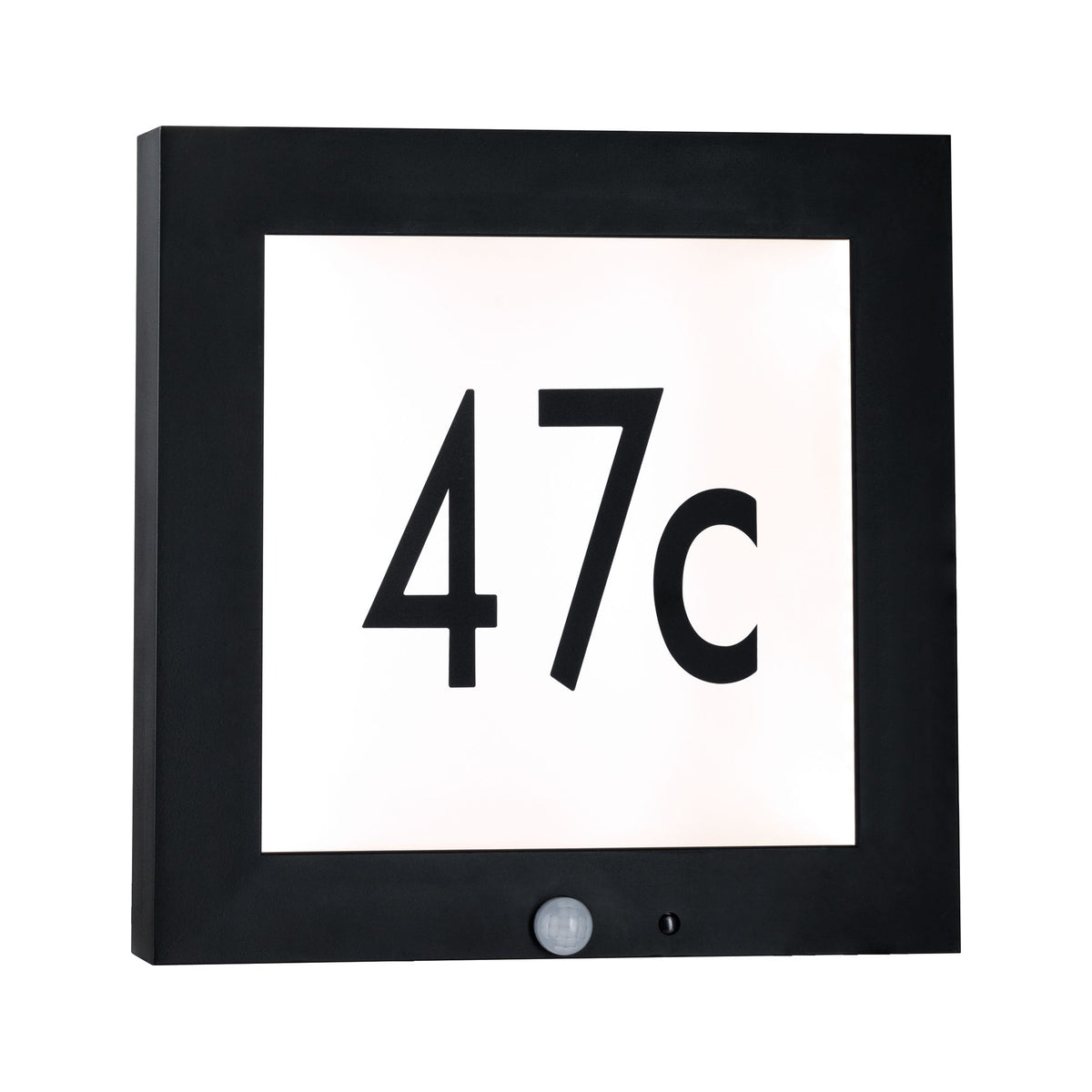 Paulmann Outdoor Panel 30x30 cm IP44 9W 230V Anthrazit Hausnummer mit Bewegungsmelder