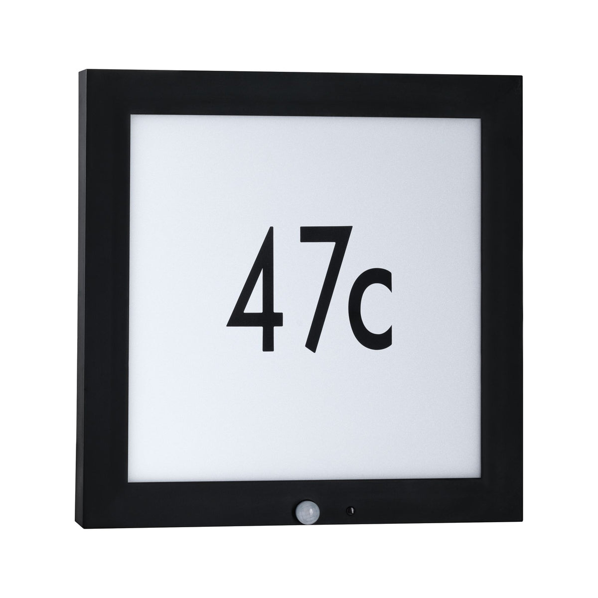 Paulmann Outdoor 230V Panel 40*40cm Hausnummer IP44 4W 800lm Bewegungsmelder Anthrazit
