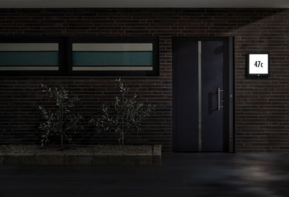 Paulmann Outdoor 230V Panel 40*40cm Hausnummer IP44 4W 800lm Bewegungsmelder Anthrazit
